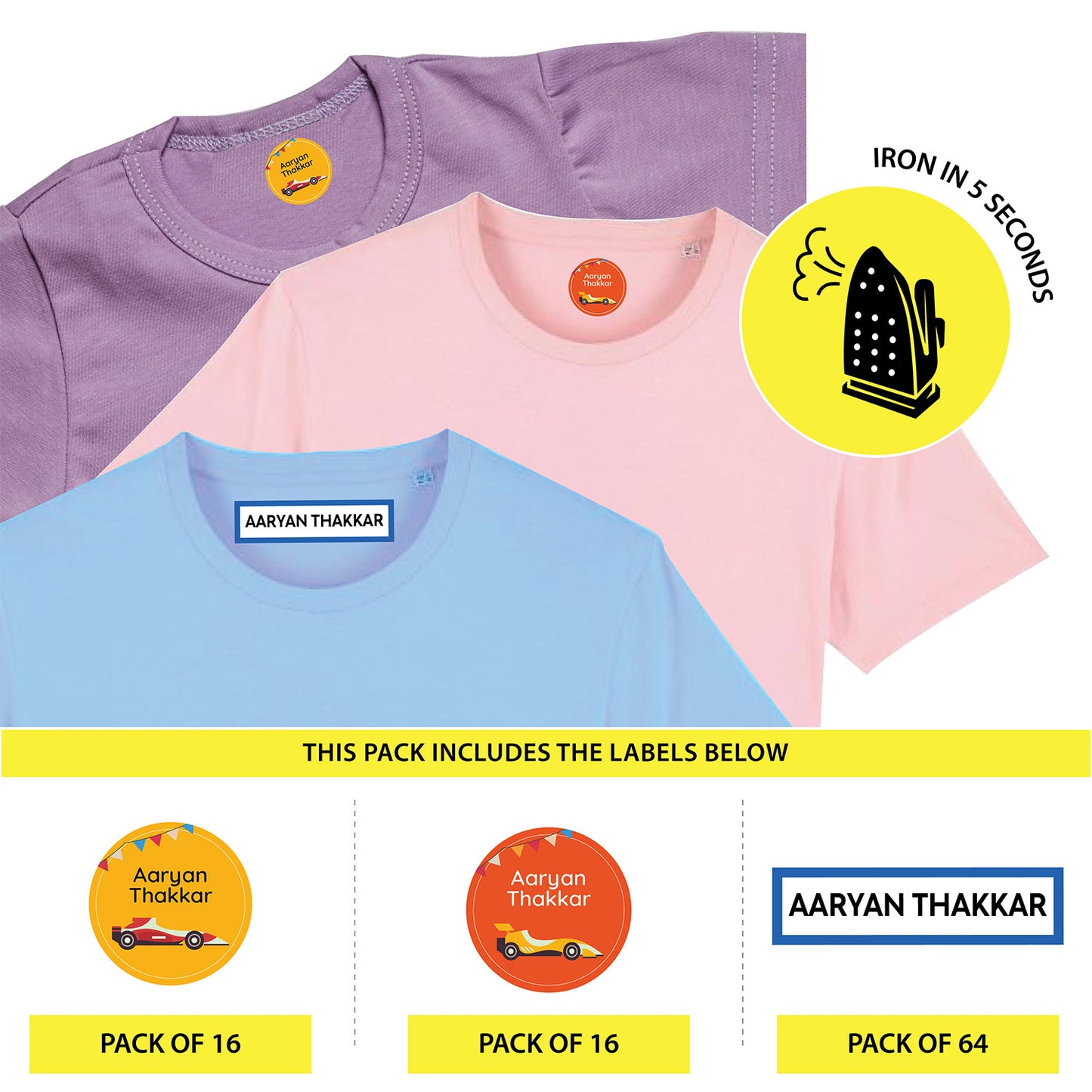 Custom Iron On Labels for Clothes