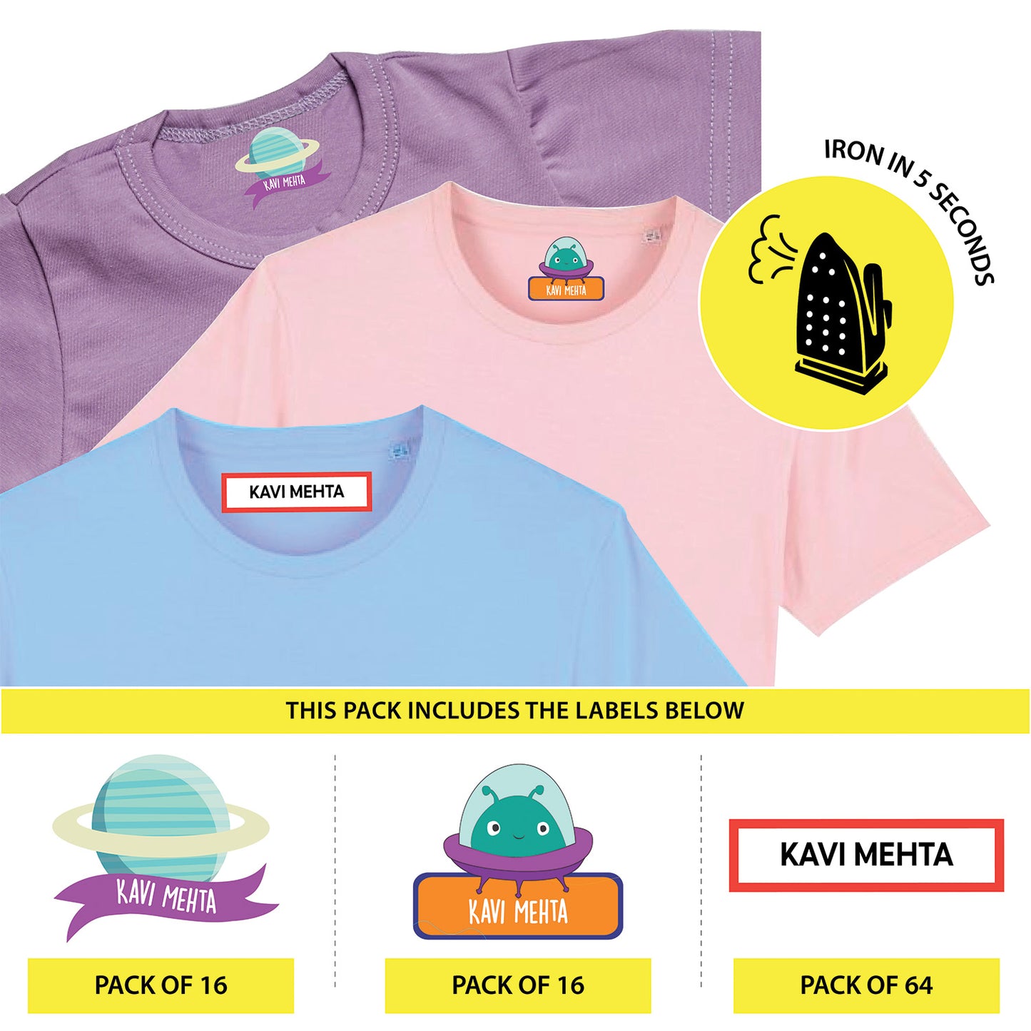 Custom Iron On Labels for Clothes