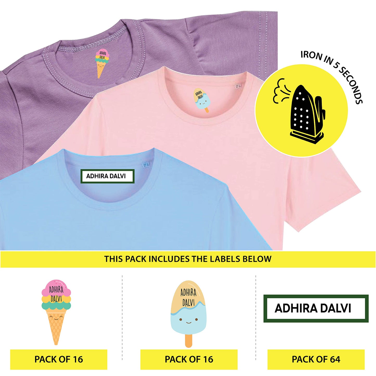 Custom Iron On Labels for Clothes