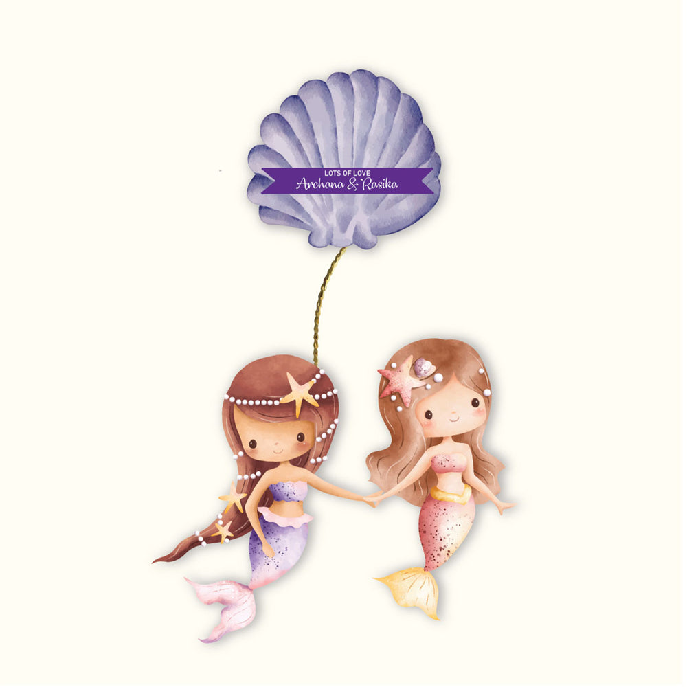 Sibling Cards for Sisters - Mermaid