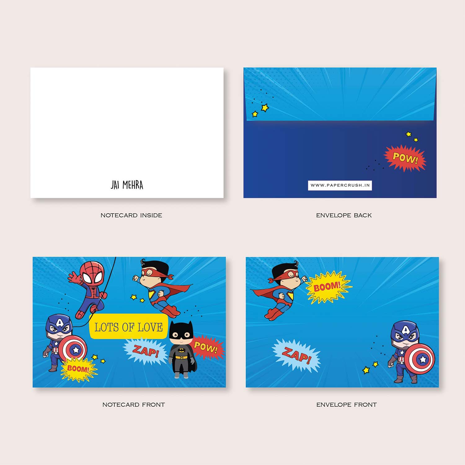 Super Hero Hello Note Superhero – Papercrush