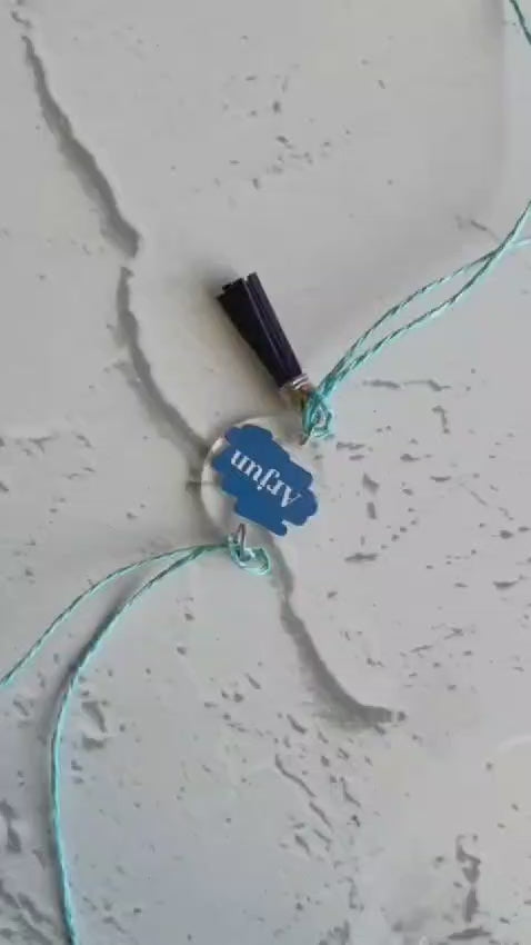 
                  
                    Load and play video in Gallery viewer, Acrylic Rakhi to Keychain Keepsake - Shape
                  
                