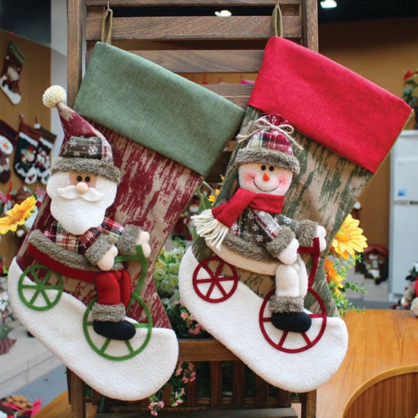 
                  
                    Stocking - Santa on a Bike
                  
                