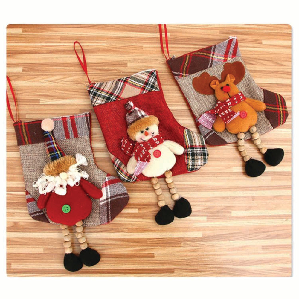 
                  
                    Stocking - Mini Stockings with beaded Dangling legs
                  
                